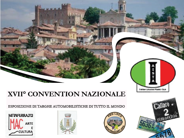 Montemagno | XVII Convention Nazionale - Esposizione di targhe automobilistiche di tutto il mondo
